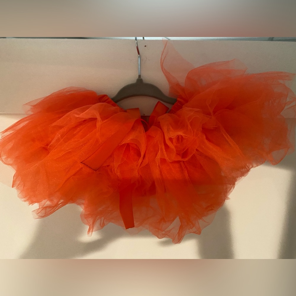 Baby girl orange Halloween tutu